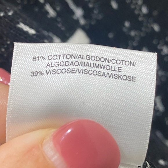 Jones Studio 3/4 Sleeve Black and White Cardigan, L - Picture 4 of 6